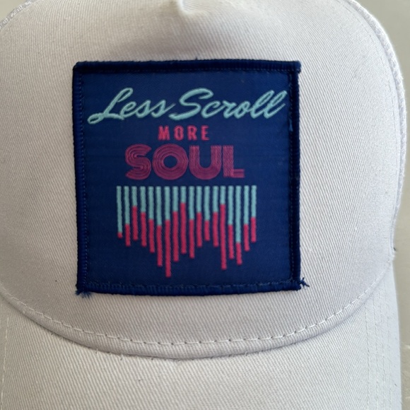 Fun logo hat! “Less scroll more Soul” - Picture 2 of 5